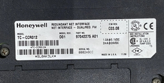 TC-CCR012 Moduł interfejsu sieci redundantnej Honeywell w magazynie