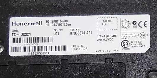 TC-IDD321 Specyfikacje I/O Honeywell Experion LS 32 Moduł wejściowy cyfrowy prądu stałego