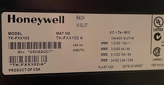 TK-FXX102 Honeywell 10 Slot Rack Chassis Moduł I/O PLC Moduł DCS Części