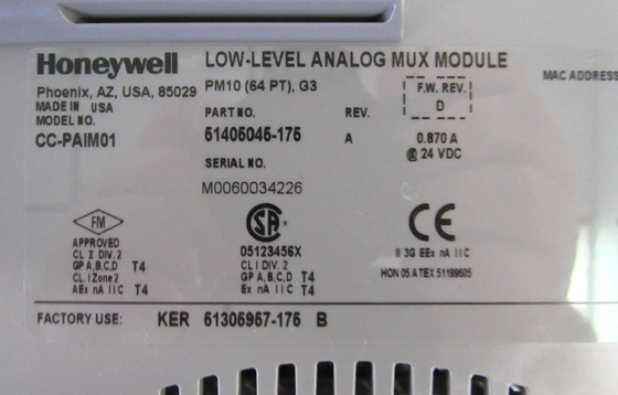 CC-PAIM01 Honeywell Low Level Mux IOTA Module Analogiczny moduł Mux