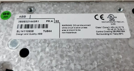 ABB TU844 3BSE021445R1 Moduł redundantny Jednostka końcowa DCS Części PLC Moduł