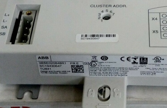 ABB TU841 3BSE020848R1 Jednostka końcowa Wsparcie dla nieprzewyższonych I/O