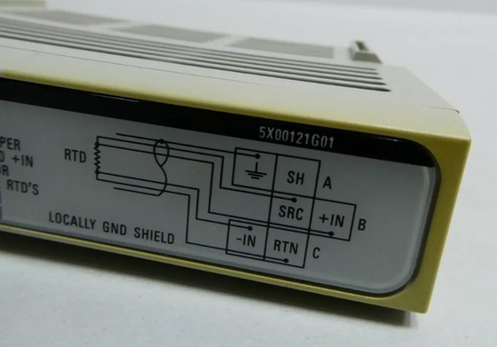 5X00121G01 Westinghouse Ovation 8 kanałów RTD Blok końcowy Informacje o okablowaniu
