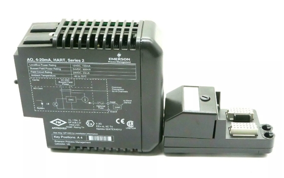 KJ3221X1-BA1 Emerson AO 8-kanałowa 4-20 mA HART Series 2 Redundant Card