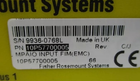 10P57700005 Emerson Interface Board Analog Input 16 Point 4-20 mA