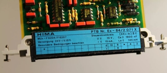 Moduł F6204 HIMA PLC Popraw Moduł zasilacza sterownika wydajności