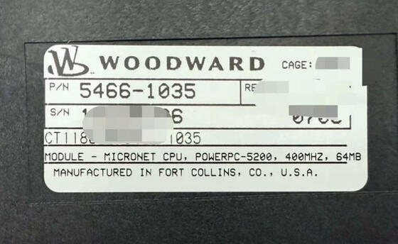 5466-1035 Moduł Woodward Micronet-CPU z wieloma interfejsami komunikacyjnymi i konfiguracją prostą lub redundantną