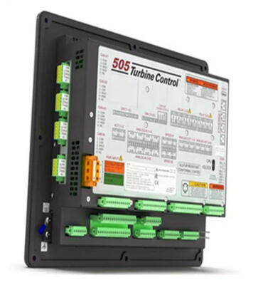 Woodward 8200-1302 505D Series Digital Governor Turbine Controller z dokładnością regulacji prędkości ±0,05%, 8 konfigurowalnymi wejściami i czasem reakcji poniżej 10 ms