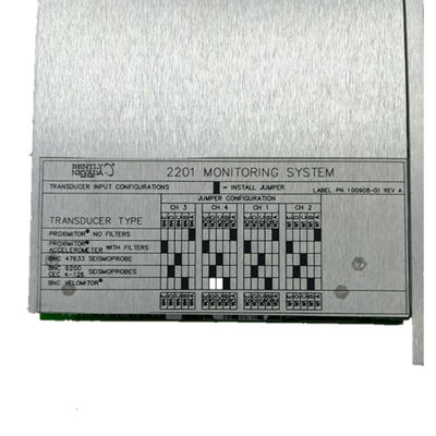 132419-01 Bently Nevada Parts 2201 System monitorowania Czterokanałowy monitor