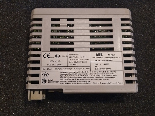 AI895 3BSC690086R1 ABB PLC Wejście analogowe IS HART 8 kanałów S800 I/O