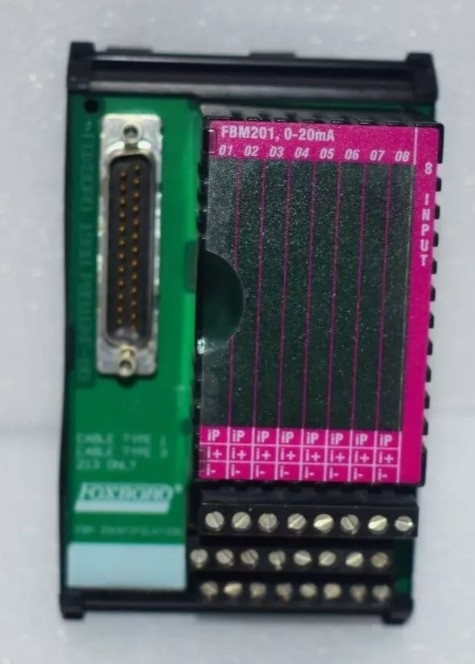 Foxboro P0916AA FBM201 /B/C/D Moduł wejścia analogowego zawiera osiem kanałów wejścia analogowego przyjmujących A 2 przewód