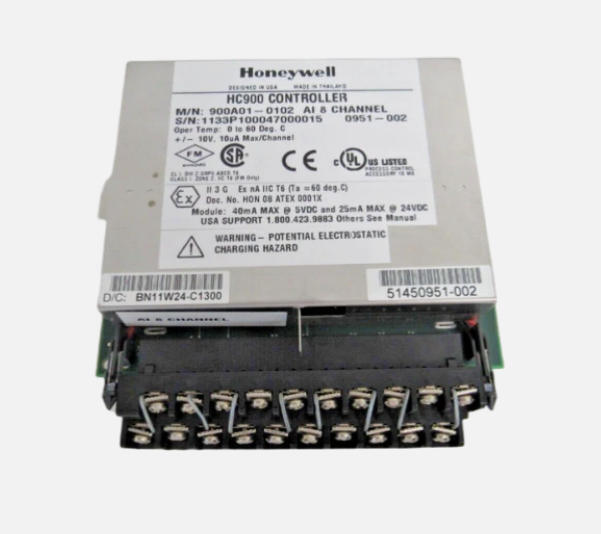 Honeywell 900A01-0102 8-kanałowy moduł wejść analogowych ogólnego przeznaczenia do sterowania procesem HC900
