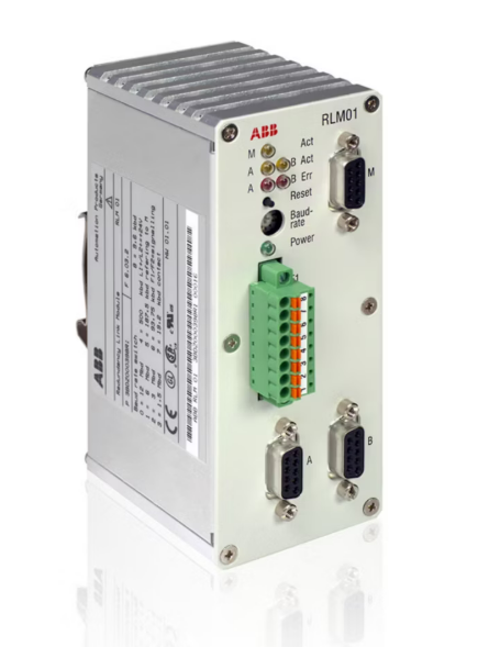 ABB RLM01 PROFIBUS Redundancy Link Module z redundantnym powtarzaczem sygnału PROFIBUS DP i automatycznym przełączaniem linii