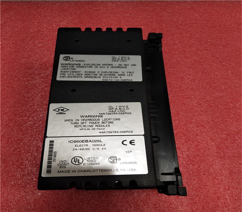 IC660BBA026 GE Fanuc GE Genius Źródło prądu Blok wejść analogowych 24 48VDC General Electric