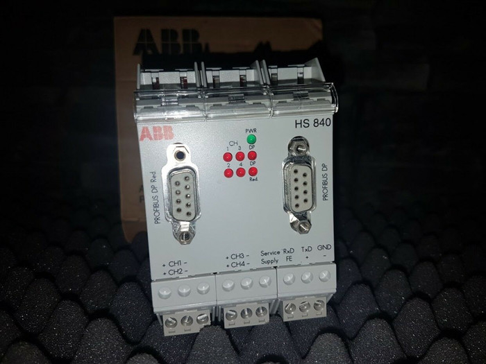 HS840 ABB PROFIBUS urządzenie łączące 4-kanałowa stacja czołowa z nadmiarowymi częściami zamiennymi PLC 3BDH000307R0101